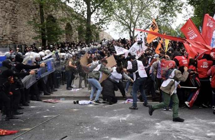 AYM’nin yasaklanamaz dediği 1 Mayıs eyleminde tutuklanan 42 kişiye 567 yıl hapis istendi