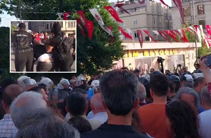 İstanbul’daki Hakkari’ye kayyum protestosuna polis müdahalesi! Altı gözaltı