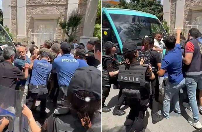 Büyükada’da “Azmanbüs”leri protesto eden sekiz kişi gözaltına alındı