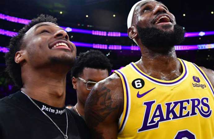 Lakers’tan tarihi draft: LeBron James oğluyla takım arkadaşı oldu!