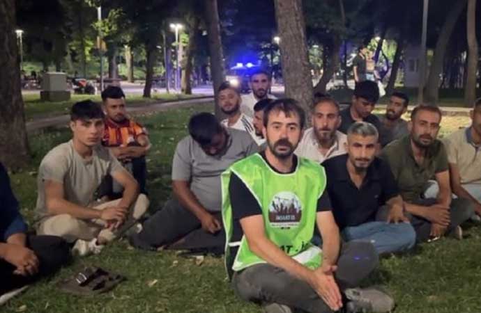 TOKİ işçilerinden Ankara’da oturma eylemi