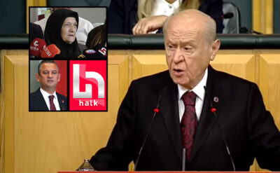 “Ayağını denk al” tehdidi sonrası Özel ve Bahçeli resepsiyonda gülüştü